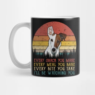 Retro Fox Terriers Smooth Every Snack You Make Every Meal You Bake Mug